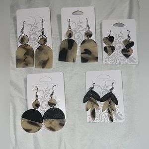 Handmade clay earrings